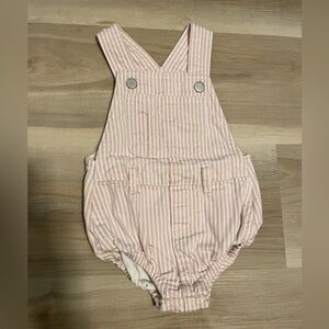 Old Navy Pink Striped Kids Overalls